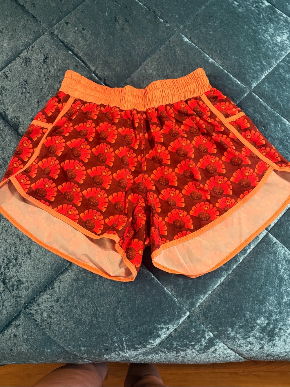 Women’s Thanksgiving Turkey Day Athletic Shorts… perfect for a Turkey Trot!